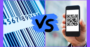 Image illustrating QR Codes vs. Barcodes