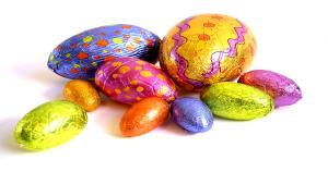 Image illustrating QR Codes on Easter Egg