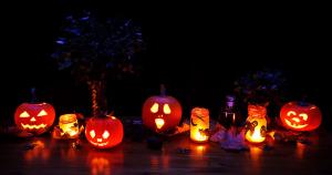Image illustrating QR Codes on Halloween Decoration
